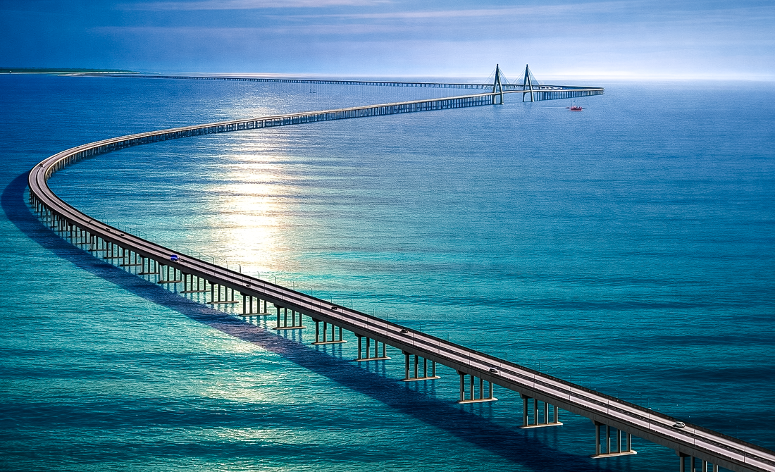 Phương án làm đường vượt biển Cần Giờ - Vũng Tàu