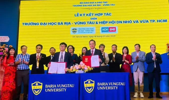 Trường Đại học Bà Rịa - Vũng Tàu ký kết hợp tác với 13 đơn vị trong và ngoài nước